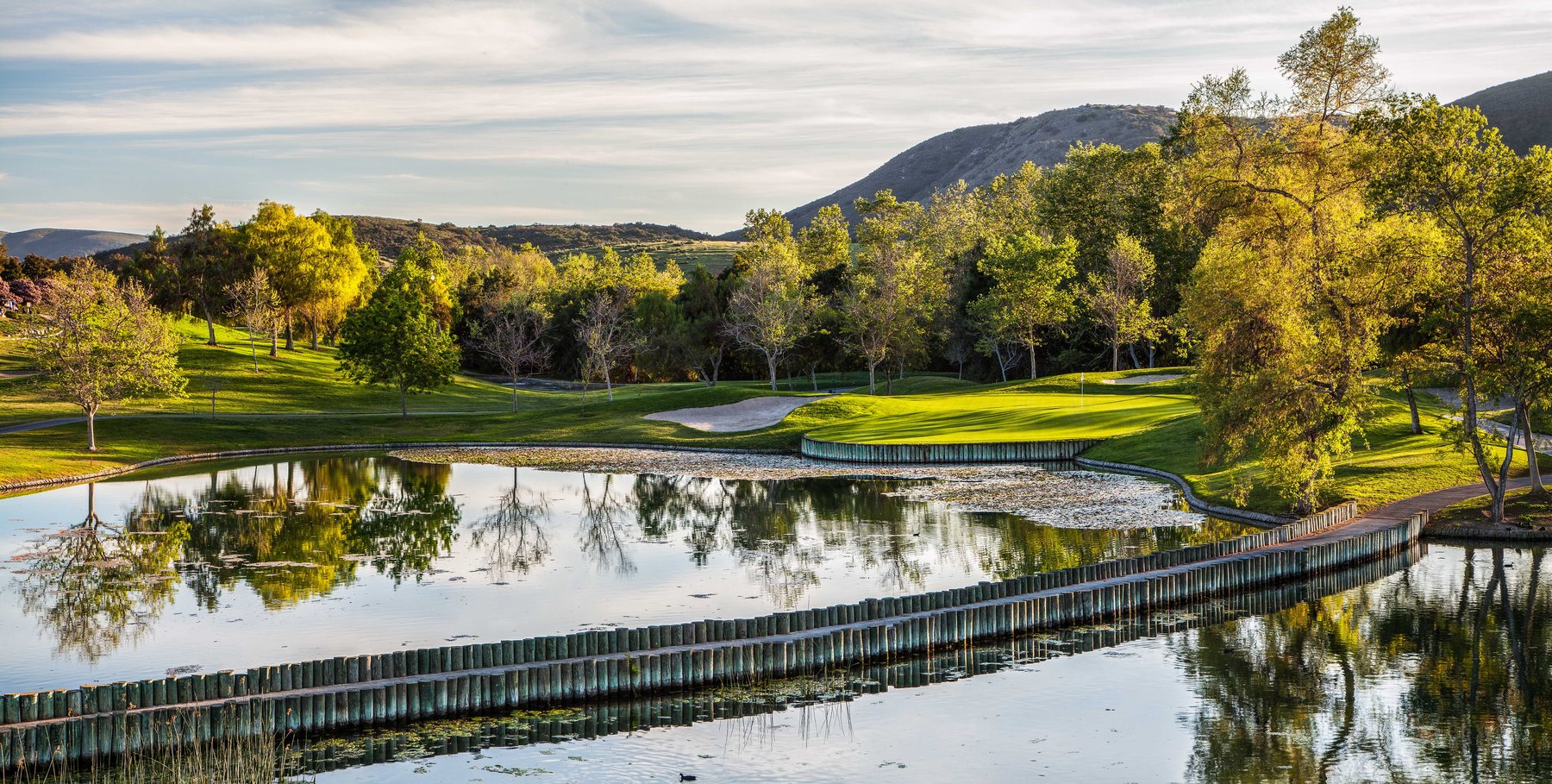 Twin Oaks lake hole